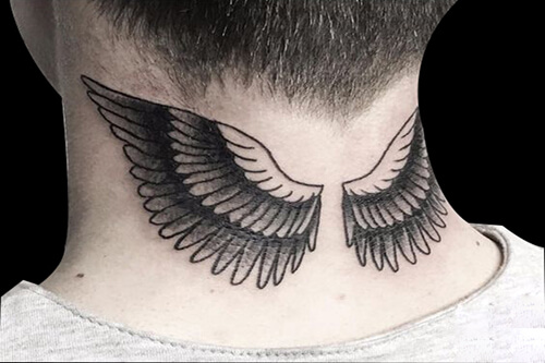 翅膀系列纹身图案-65张关于翅膀系列的纹身图片