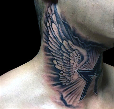 翅膀系列纹身图案-65张关于翅膀系列的纹身图片