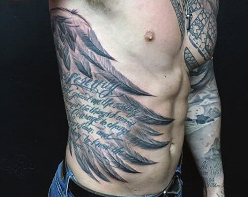 翅膀系列纹身图案-65张关于翅膀系列的纹身图片