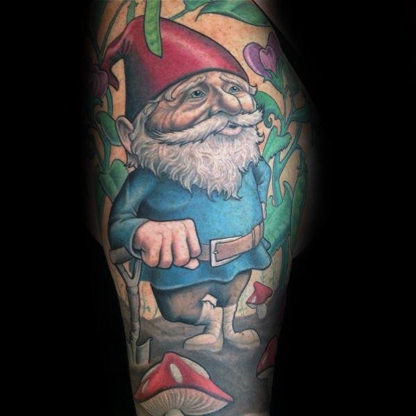 有趣的纹身图案-10张身材矮小的小矮人纹身图案