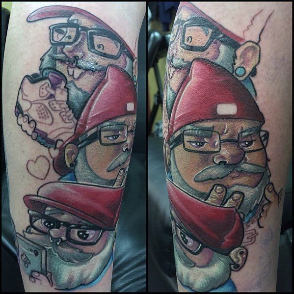 有趣的纹身图案-10张身材矮小的小矮人纹身图案