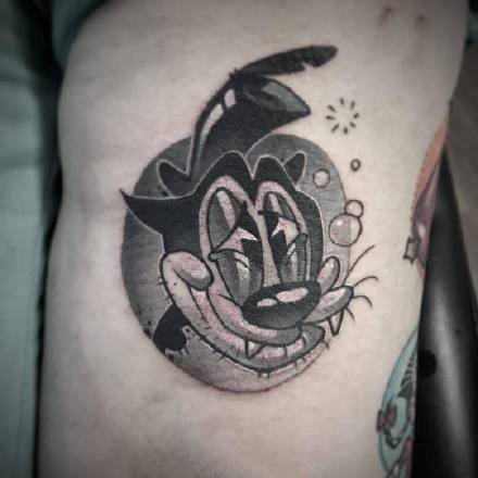 暗黑系卡通纹身图案-9张高级灰的暗黑纹身图片