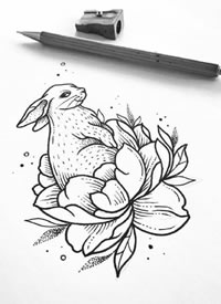 小清新纹身手稿图案-18张关于小清新的纹身手稿图片