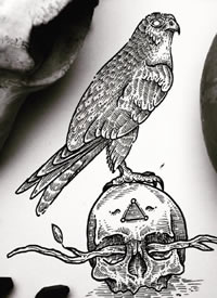 创意线条纹身手稿-9张创意线条的纹身手稿图片