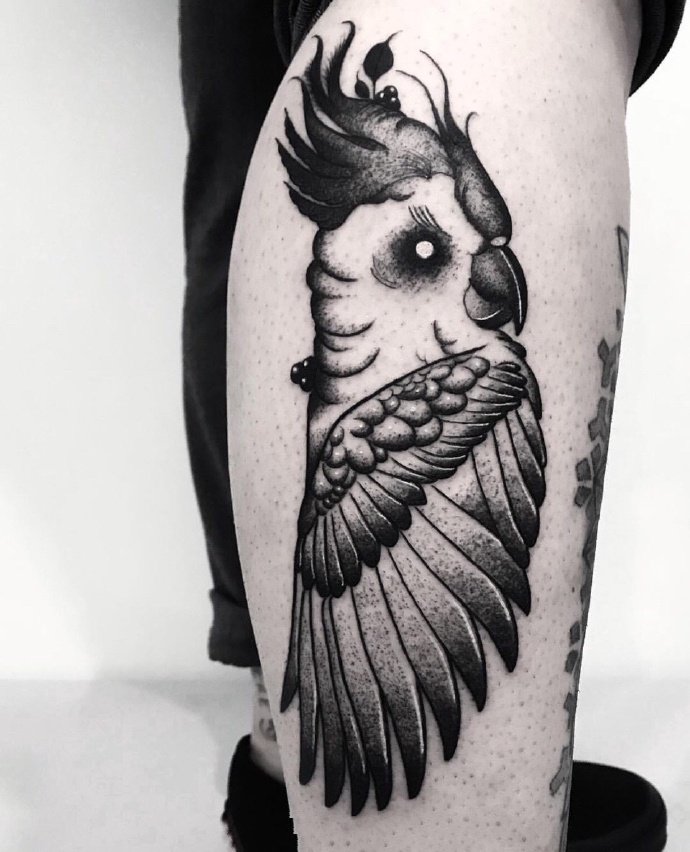 黑灰点刺纹身图案-9张创意黑灰的点刺纹身图片