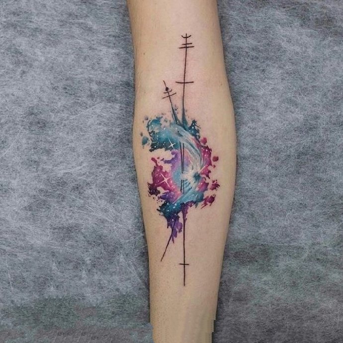 小清新水彩纹身图案-18张小清新的水彩纹身图片