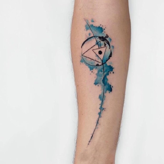 小清新水彩纹身图案-18张小清新的水彩纹身图片