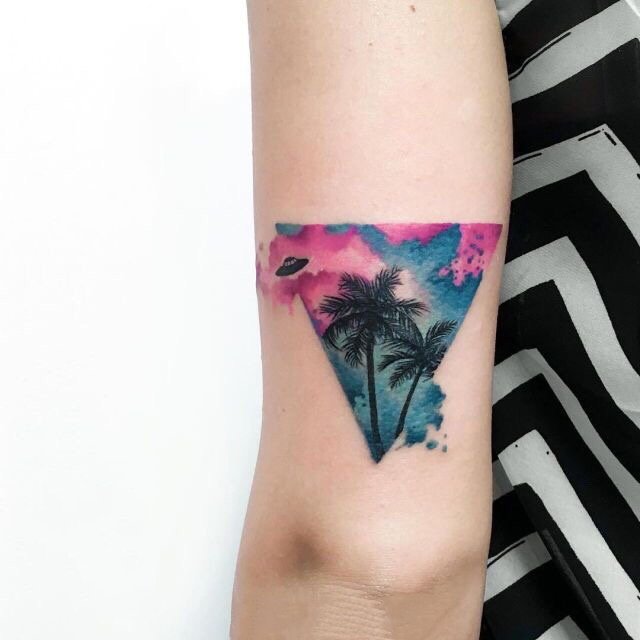 小清新水彩纹身图案-18张小清新的水彩纹身图片