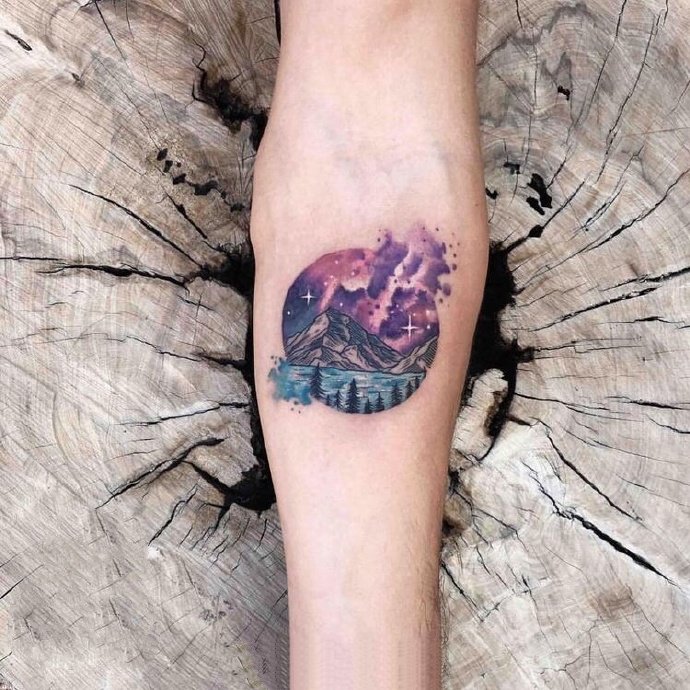 小清新水彩纹身图案-18张小清新的水彩纹身图片