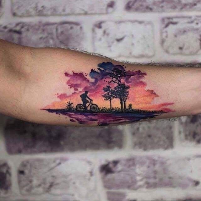 小清新水彩纹身图案-18张小清新的水彩纹身图片