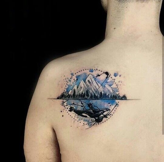 小清新水彩纹身图案-18张小清新的水彩纹身图片