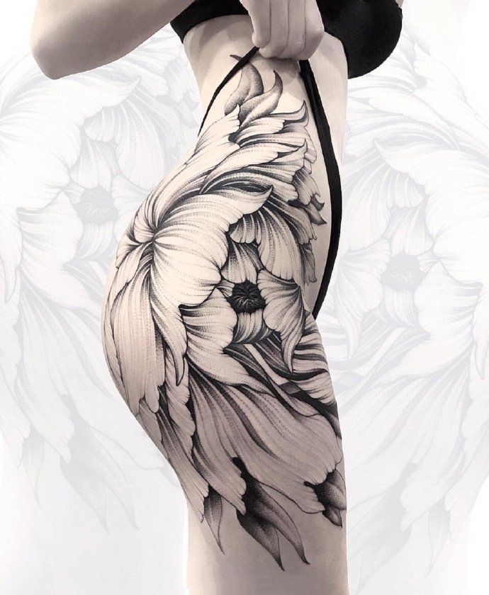 性感点刺纹身图案-9张大胆性感的点刺纹身图片