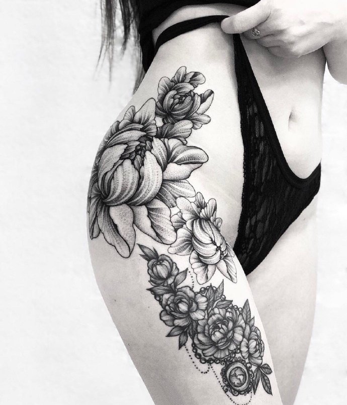 性感点刺纹身图案-9张大胆性感的点刺纹身图片