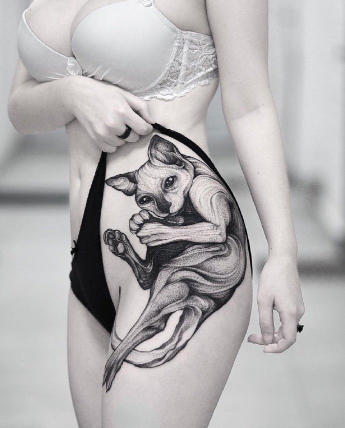 性感点刺纹身图案-9张大胆性感的点刺纹身图片