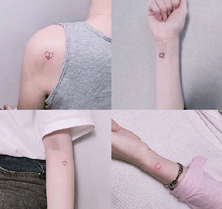 适合手腕脚踝的36款简约小清新纹身图案