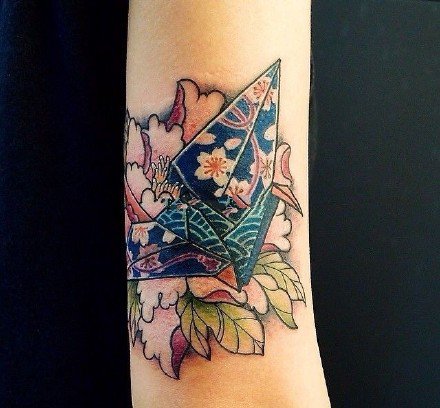 日式折纸纹身--9张彩色日式风格折纸纹身图案欣赏