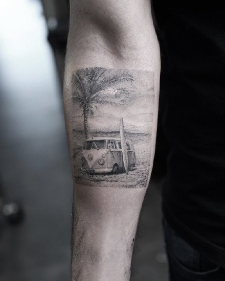 相片纹身--一组把照片纹在身上的纹身图案作品