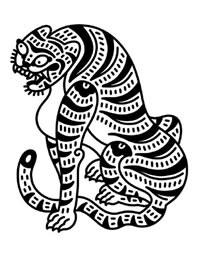 9张oldschool老虎创意纹身手稿图片