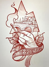 newschool线稿--20张newschool纹身手稿线稿图案欣赏