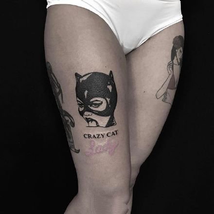 暗黑纹身图案--16张暗黑风格的手臂和腿部的纹身图案