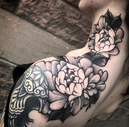 18张曼陀罗点刺梵花纹身图案作品