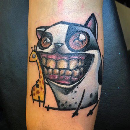 一组搞怪卡通纹身图案图片作品欣赏