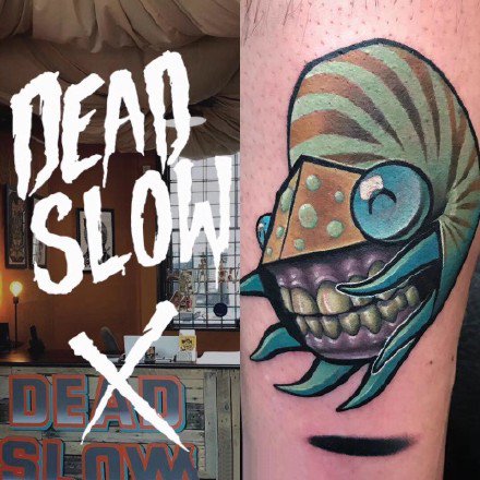 一组搞怪卡通纹身图案图片作品欣赏