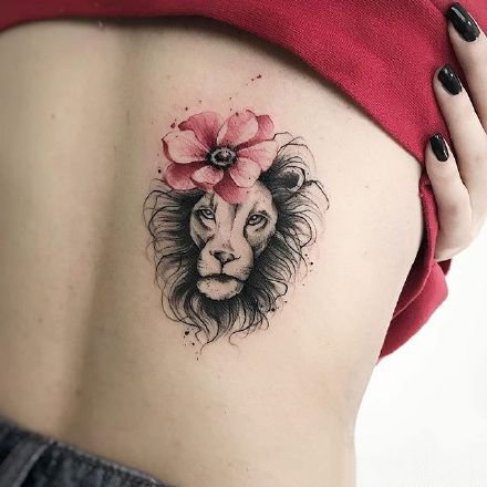 一组女生比较喜欢的彩色唯美纹身图案作品