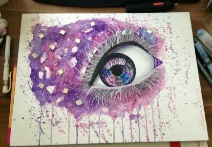 眼睛纹身手稿--19张逼真的眼睛纹身手稿图案