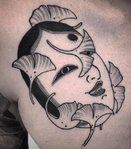 一组彩色的日式风格纹身刺青图片欣赏