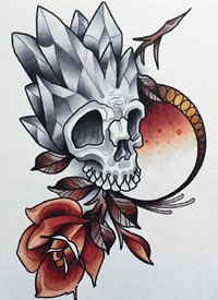 oldschool刺青手稿--18张经典的oldschool风格纹身手稿图案