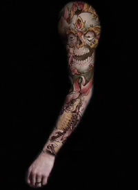 9张花臂纹身效果图展示