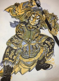 36张日式风格传统水浒人物手稿图案