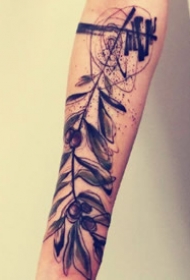 水彩纹身图案-抽象感觉的水彩纹身图片