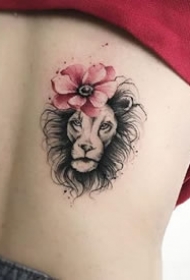 一组女生比较喜欢的彩色唯美纹身图案作品