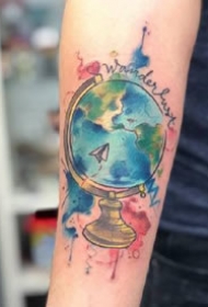 水彩纹身图案-9张像水滴散开的水彩纹身图片