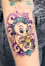 9张可爱的卡通彩色纹身图案作品