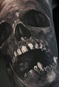骷髅纹身图案-9张逼真的骷髅纹身图片