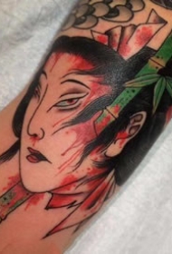 一组彩色的日式风格纹身刺青图片欣赏