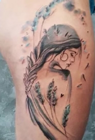 水彩涂鸦纹身--唯美又优雅的涂鸦水彩纹身作品图案欣赏