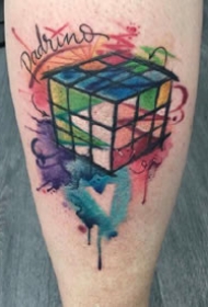 水彩纹身--一组鲜艳色彩的水彩纹身图案欣赏