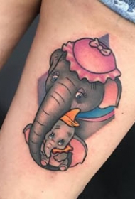 彩色的一组卡通小图案纹身作品图片欣赏