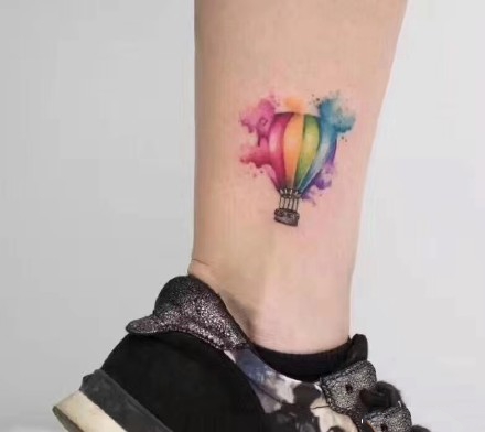 唯美水彩纹身--一组适合手臂等部位的水彩动物纹身图案