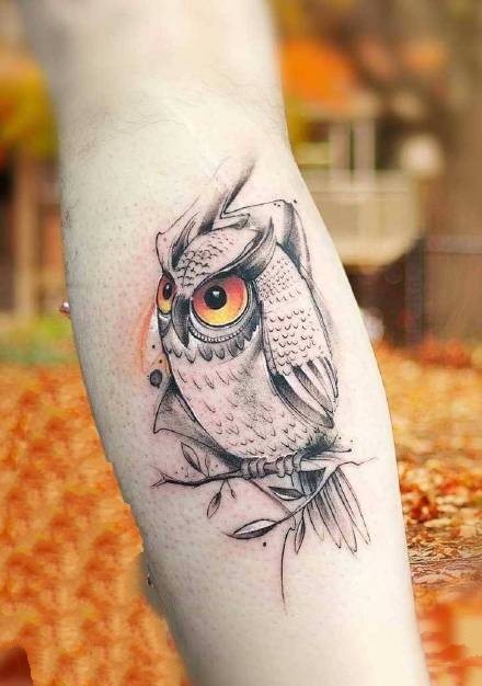 37张适合女生各部位的唯美漂亮的水彩纹身图案