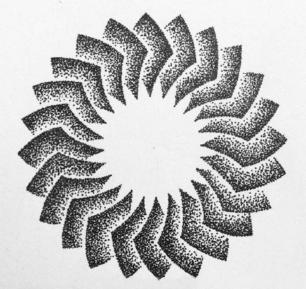 点刺图形手稿--15张几何图形点刺纹身手稿图案欣赏