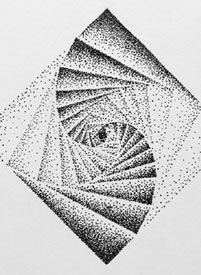 点刺图形手稿--15张几何图形点刺纹身手稿图案欣赏