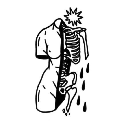 创意独特的小黑图纹身手稿一组9张