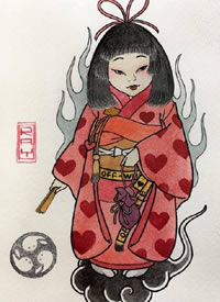 台湾纹身师Ray日式刺青纹身手稿图案