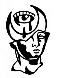 一组简约oldschool黑色小纹身线稿图案