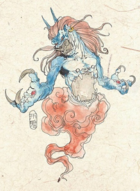 百鬼纹身图--27张小鬼纹身手稿图案